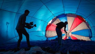 Filming Balloon inflation Video production services