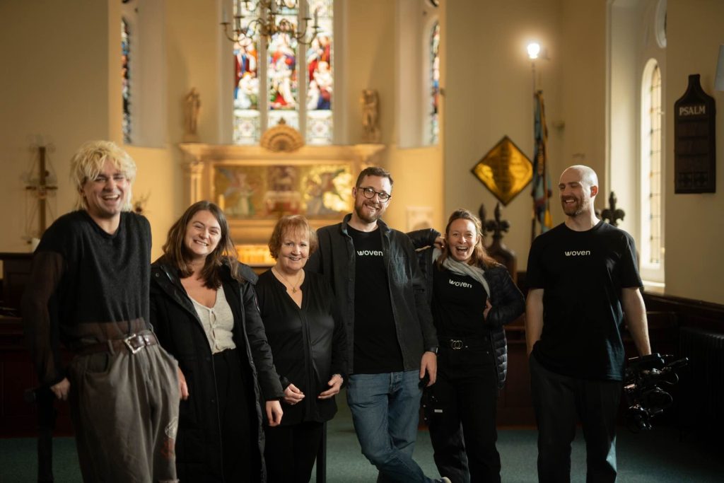 Charity Video Production with woven films on set with St Johns